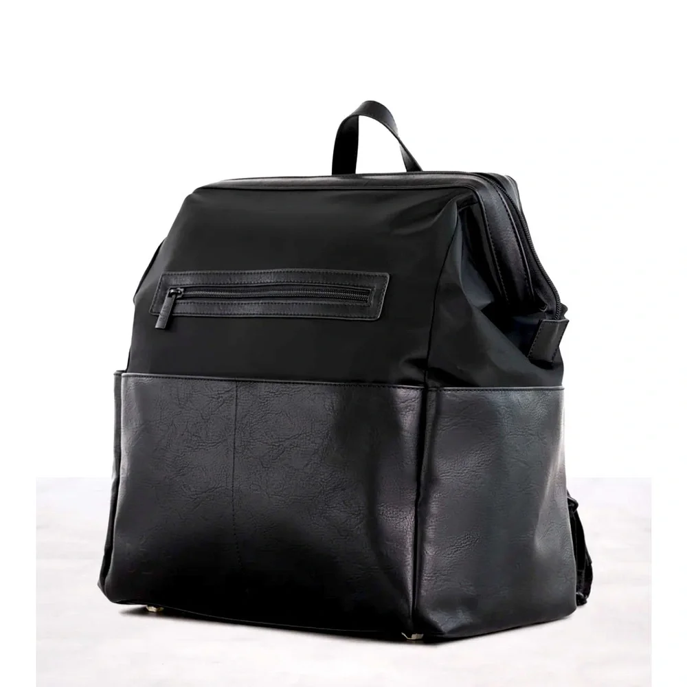 BEIS Black Baby Bag Modern Minimalist Design - Picture 1 of 8